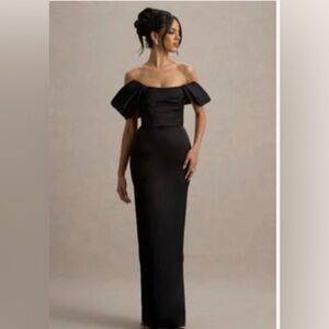 Club L London Strapless Black Dress